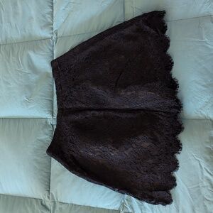 J. Crew navy lace mini skirt